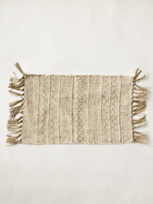 Bordbrikke bomull/jute 30x45 cm creme
