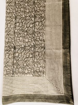 Duk m trykk 140x320 cm grønn