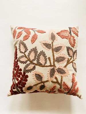 Putetrekk 45x45 cm rosa blader