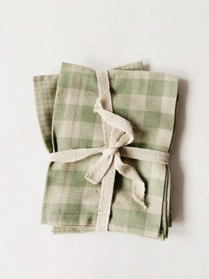 Kjøkkenhåndkle 45x45 cm s/2 grønt