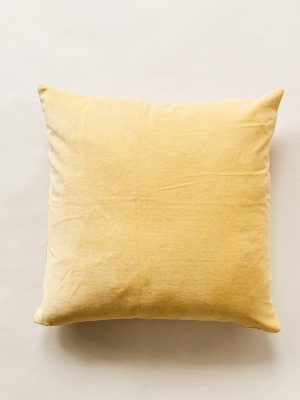 Putetrekk bomullsvelur 50x50 cm gult