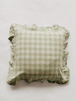 Putetrekk 50x50 cm grønne ruter