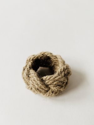 Serviettring jute d 4 cm